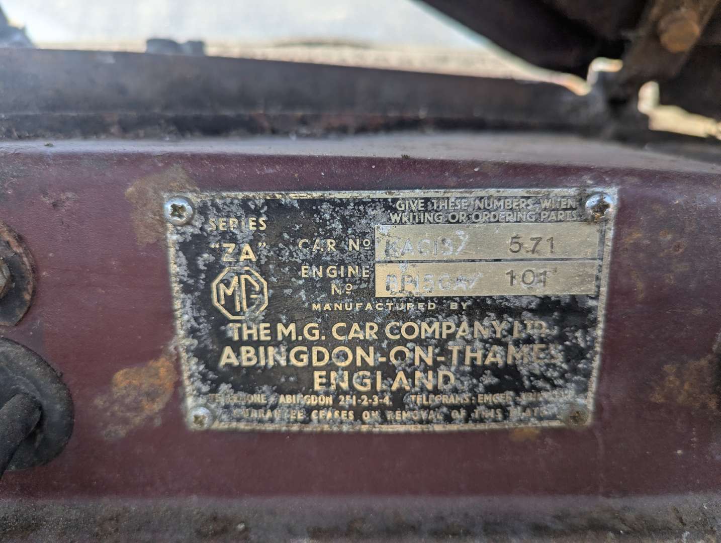 <p>1954 MG MAGNETTE ZA</p>