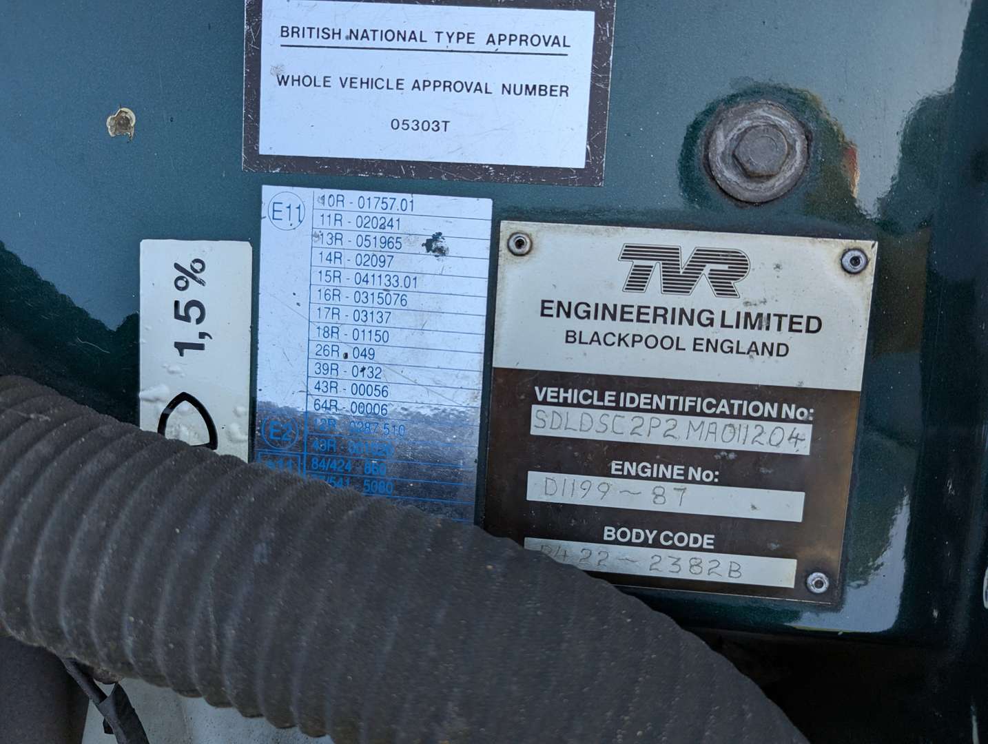 <p>1991 TVR S3</p>