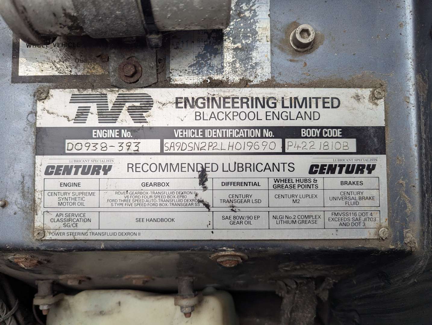 <p>1990 TVR S3</p>