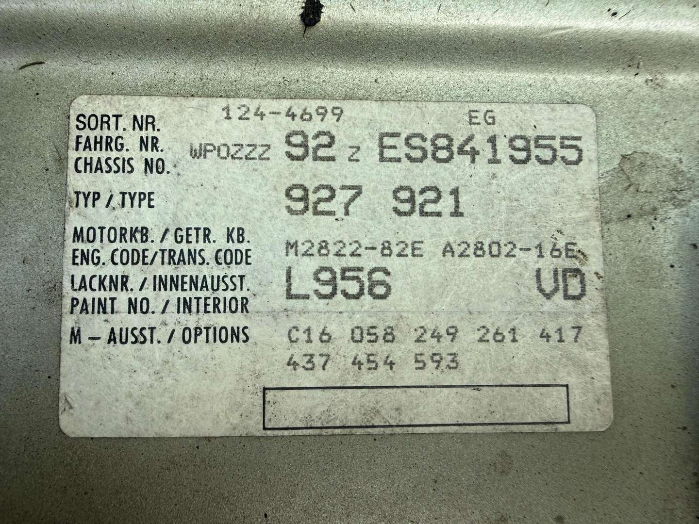<p>1984 PORSCHE 928 S AUTO</p>