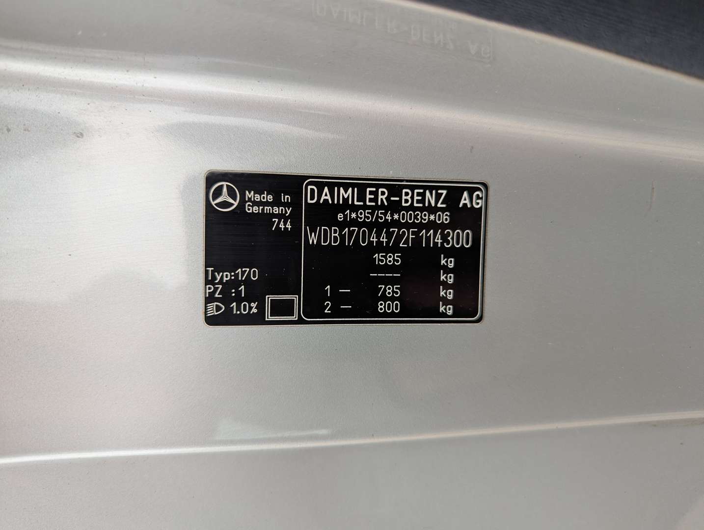 <p>1999 MERCEDES SLK 230 KOMPRESSOR R170 AUTO</p>