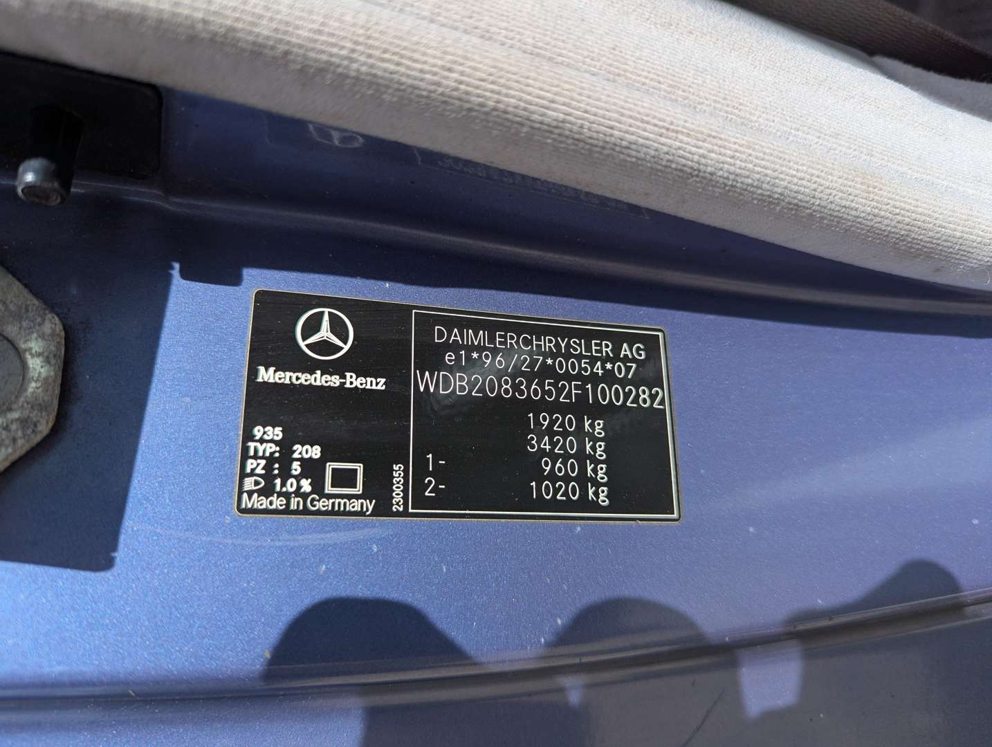 <p>1999 MERCEDES CLK 320 ELEGANCE AUTO</p>