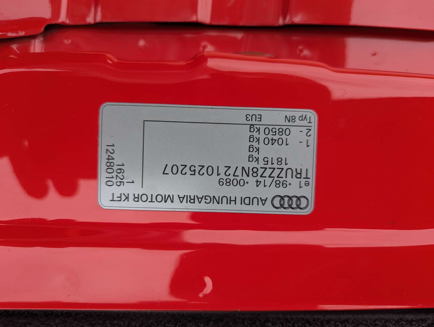 <p>2002 AUDI TT QUATTRO 225 BHP</p>
