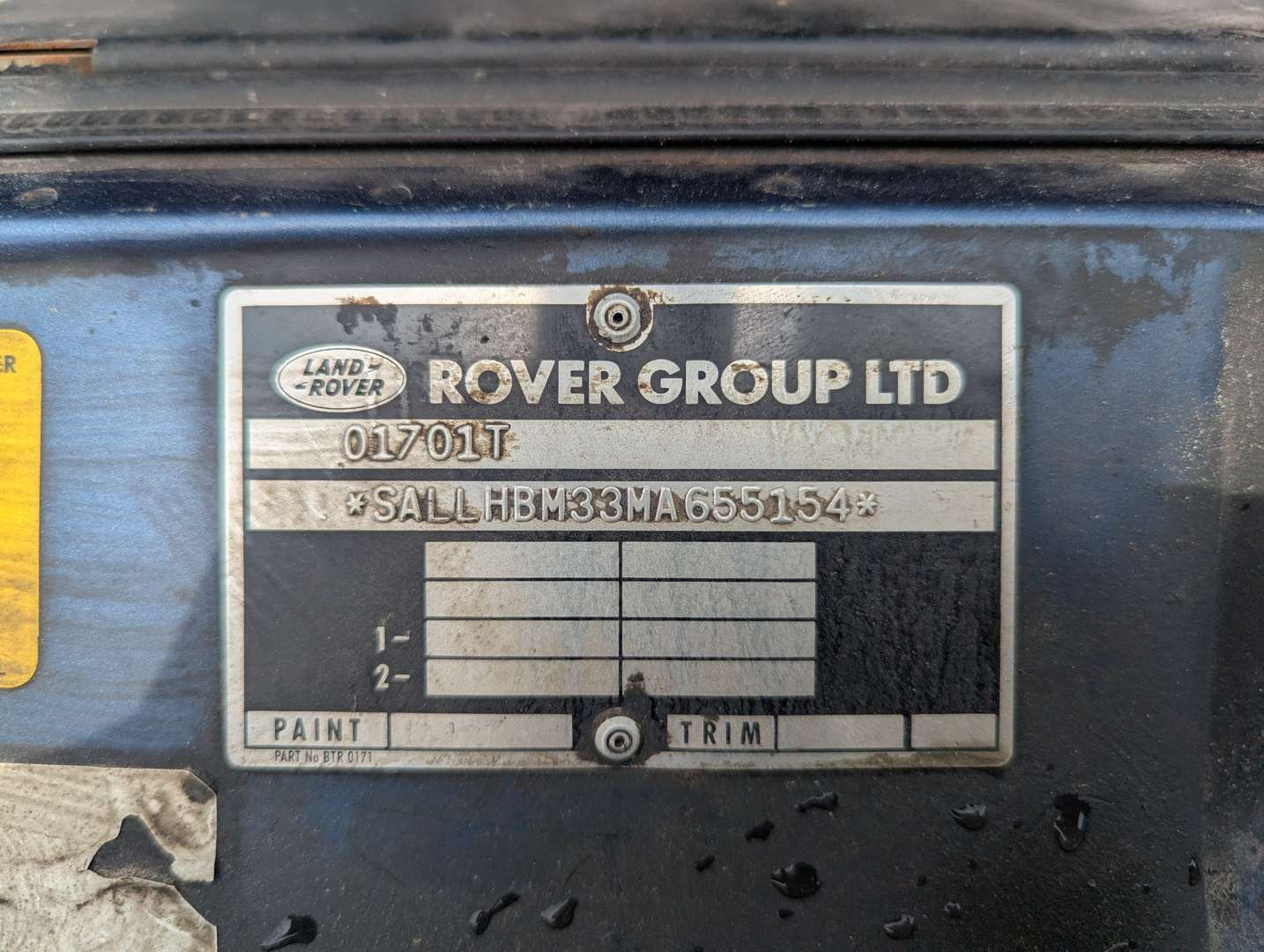 <p>1994 RANGE ROVER CLASSIC LSE</p>
