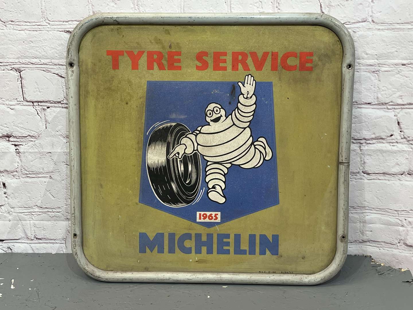 <p>Michelin Tyre Service Aluminium Sign Dated 1965&nbsp;</p>