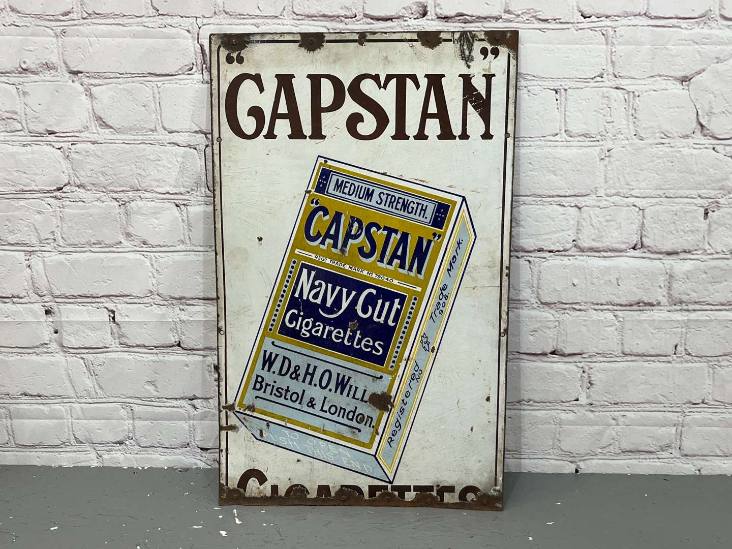 <p>Capstan Cigarettes Enamel Sign a/f</p>