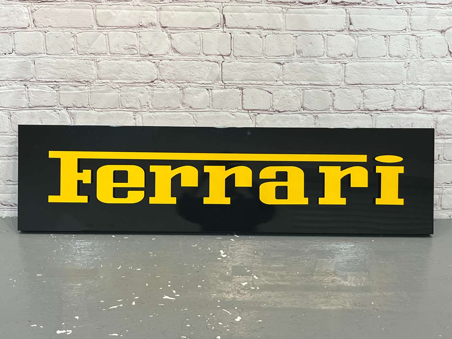 <p>Ferrari Dealership Metal Sign</p>