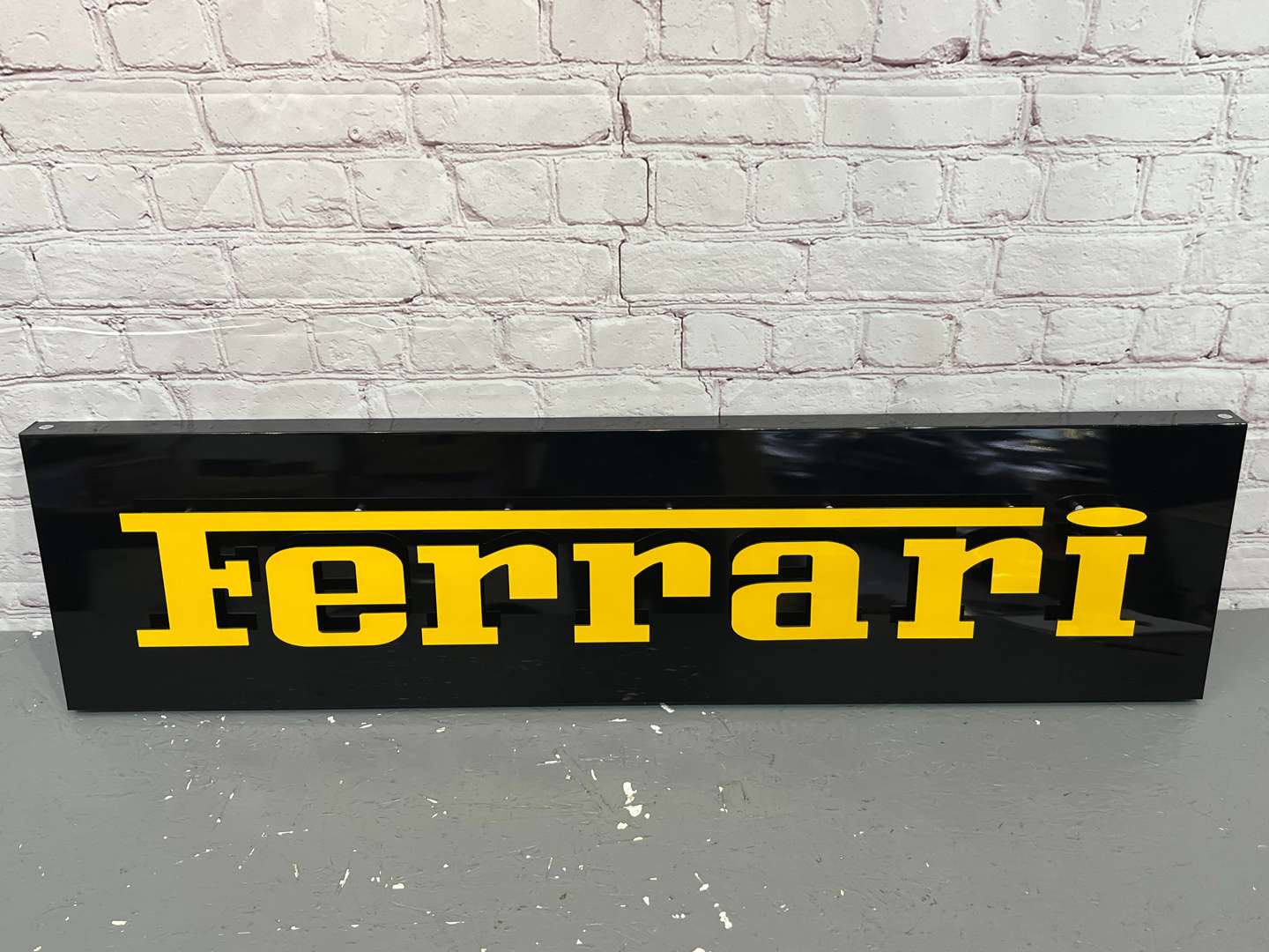<p>Ferrari Dealership Metal Sign</p>
