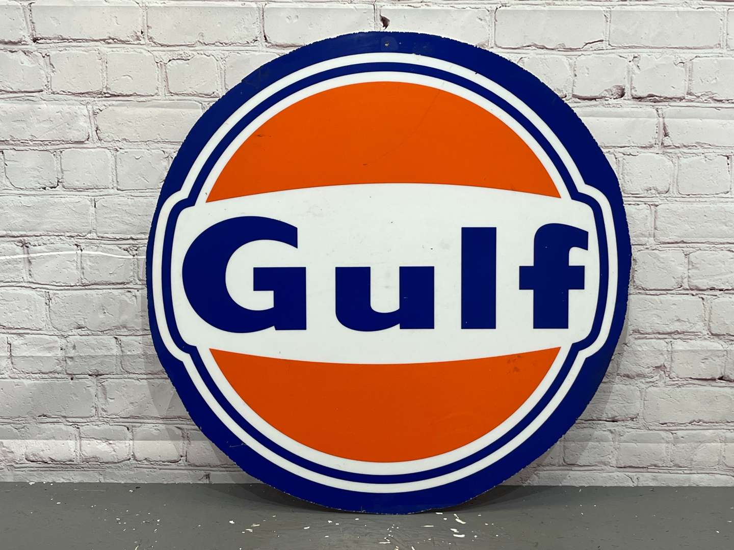 <p>Gulf Large Plastic Garage Forecourt Sign a/f</p>