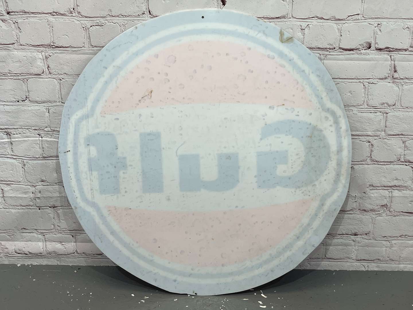 <p>Gulf Large Plastic Garage Forecourt Sign a/f</p>
