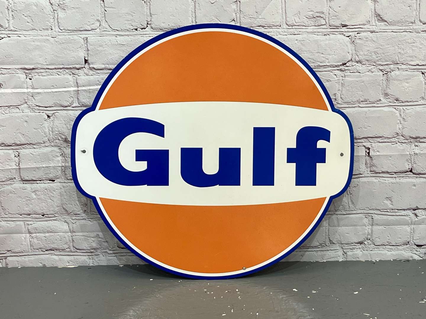 <p>Gulf Emblem Metal Sign</p>