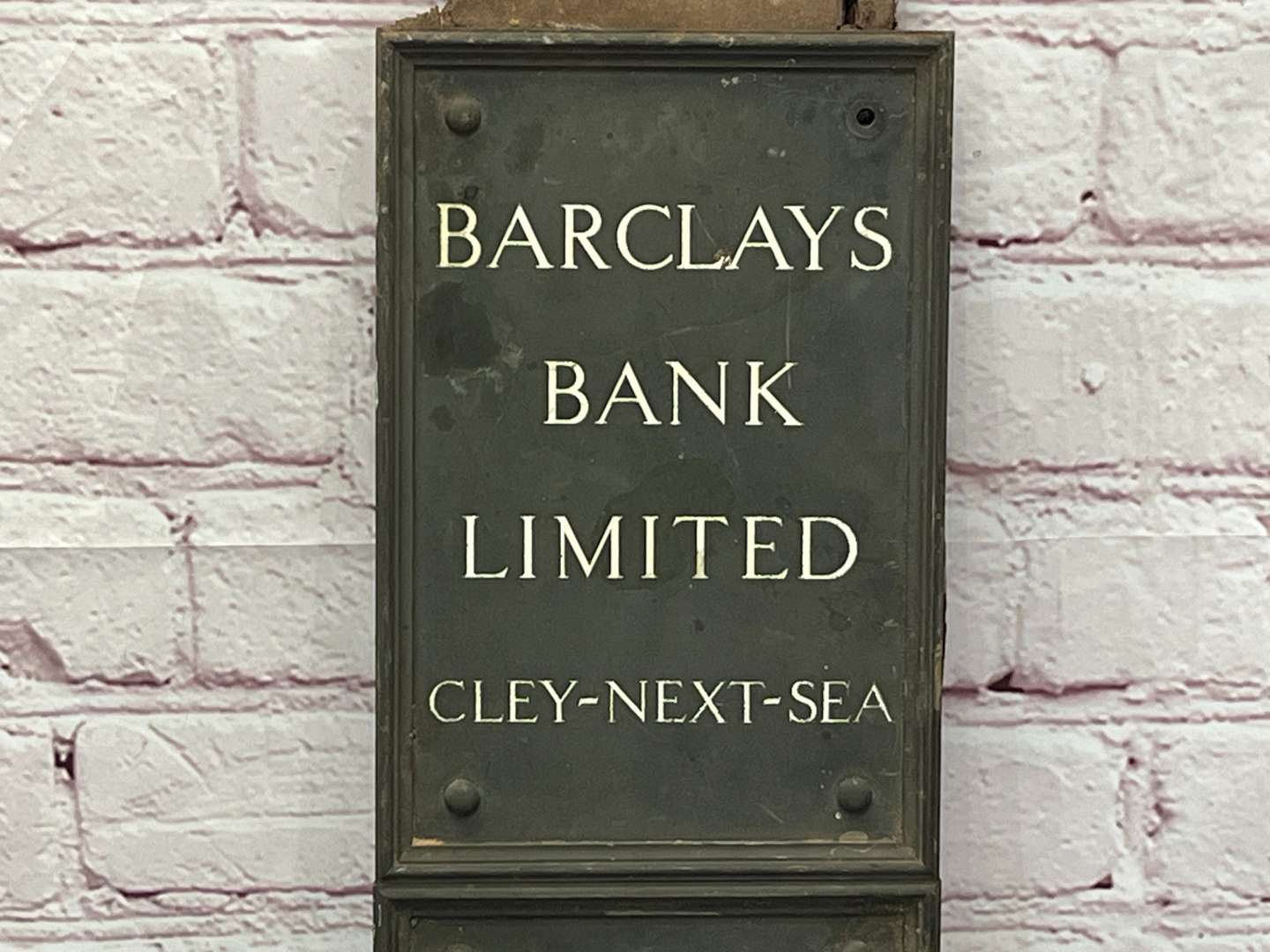 <p>Barclays Bank Limited “Cley- Next-Sea” Bronze Plaques (2)</p>