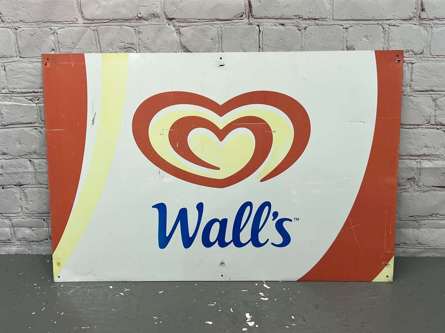 <p>Walls Ice Cream Aluminium Sign</p>