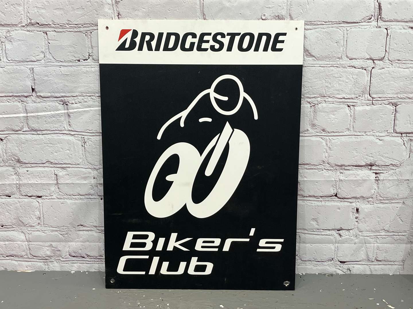 <p>Bridgestone Bikers Club Sign On Plastic Board</p>