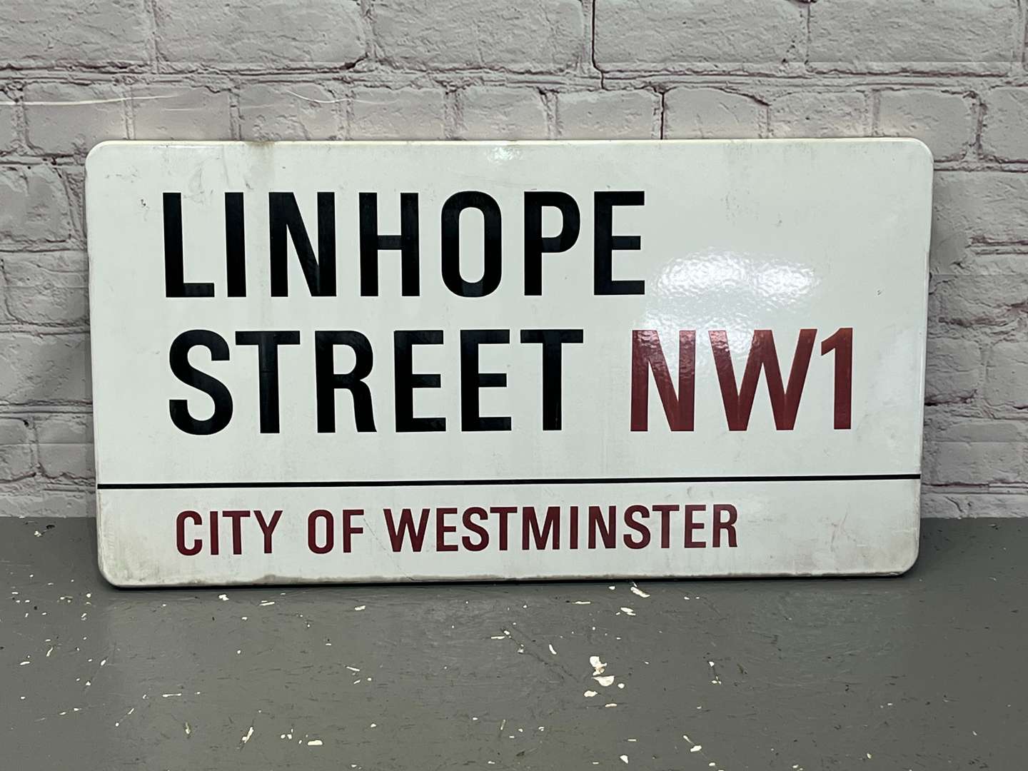 <p>Linhope Street City Of Westminster Enamel Street Sign</p>