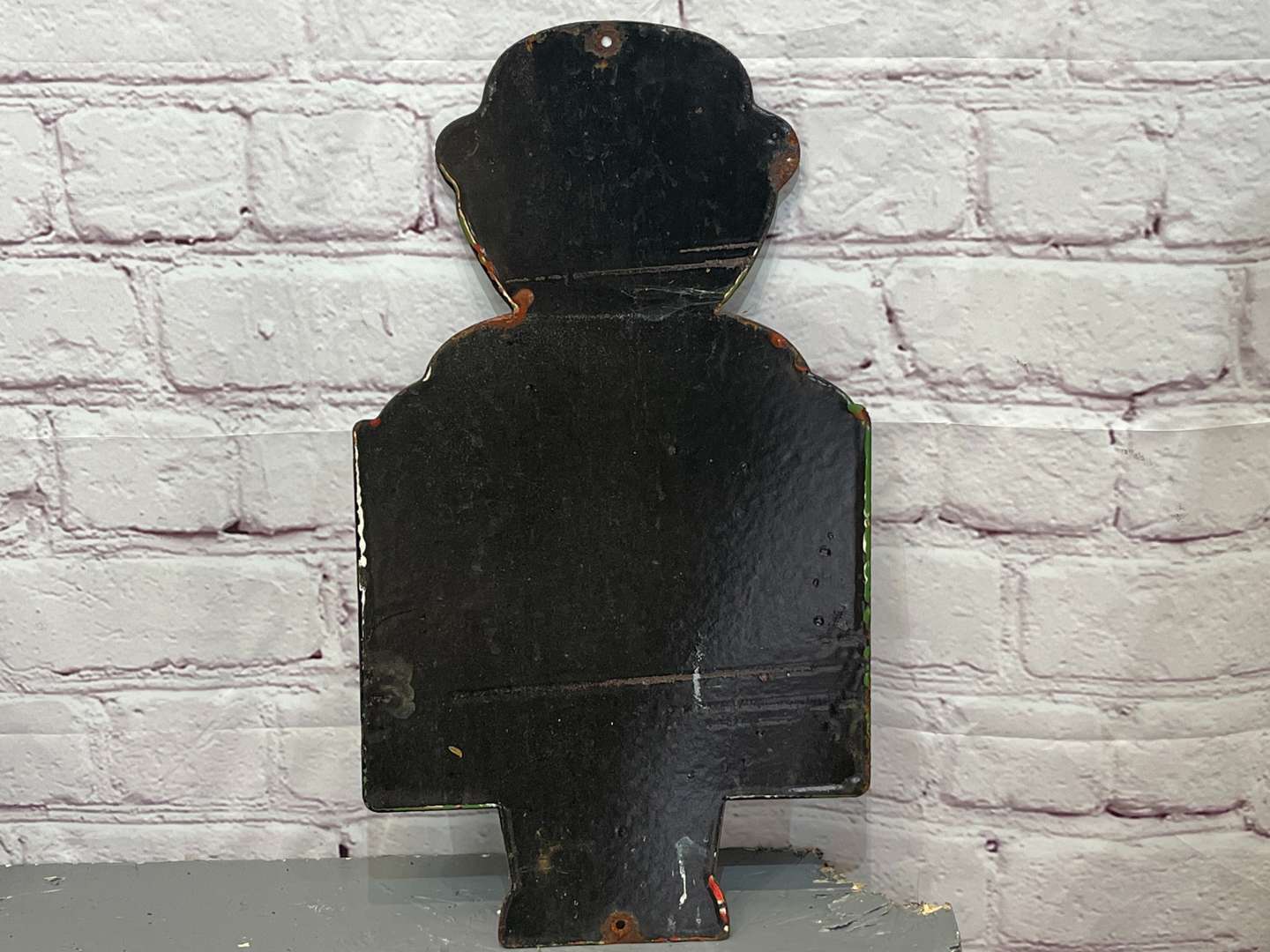 <p>Used Car Salesman Small Enamel Sign</p>