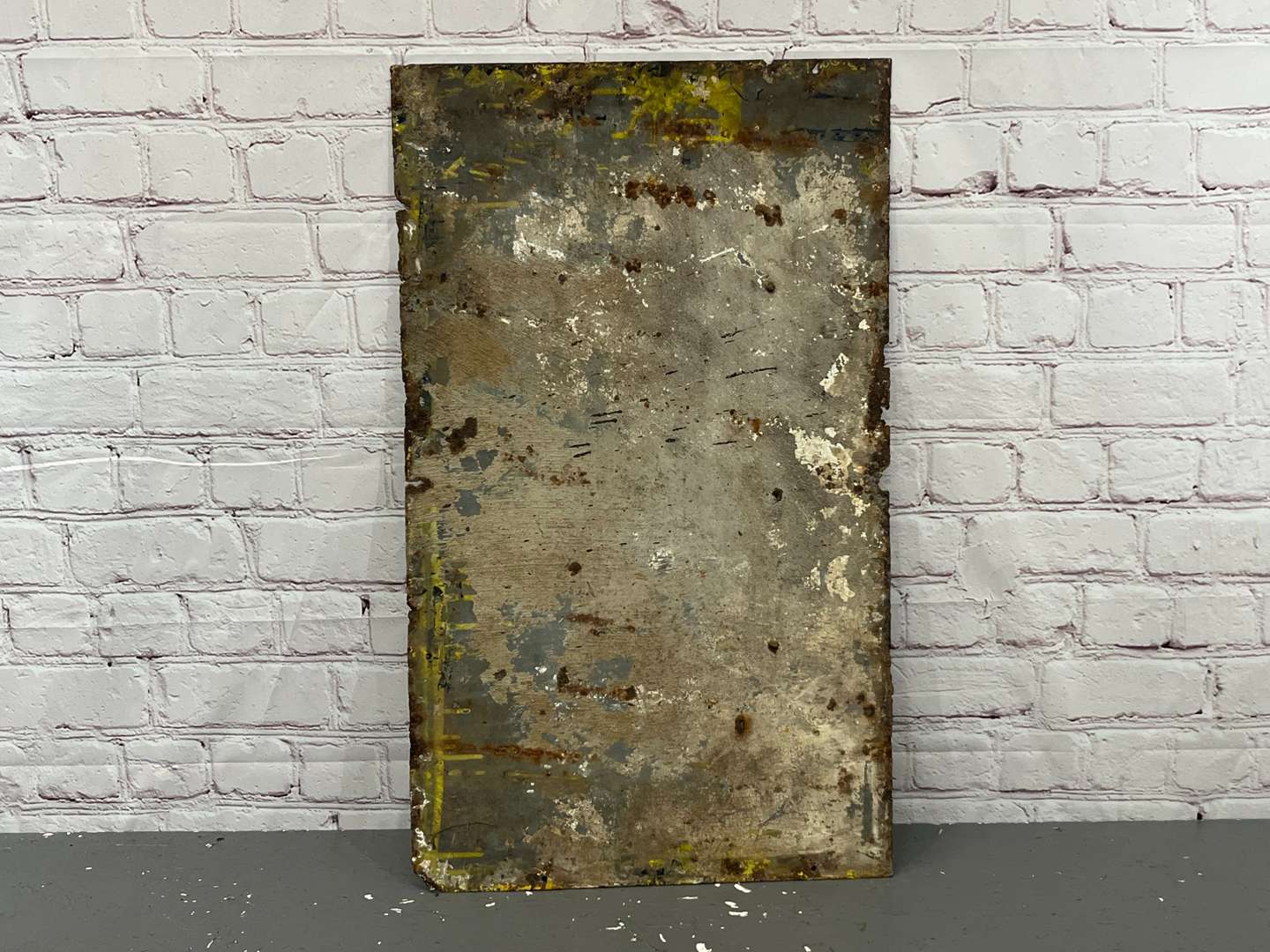 <p>Colmans D.S.F. Mustard Enamel Sign</p>