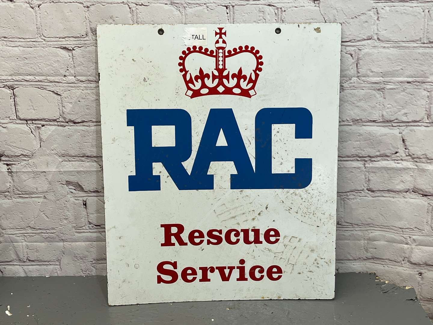 <p>RAC Rescue Service Enamel Sign</p>