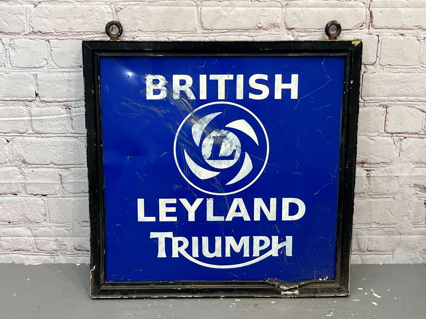 <p>British Leyland Triumph Framed Hanging Sign</p>
