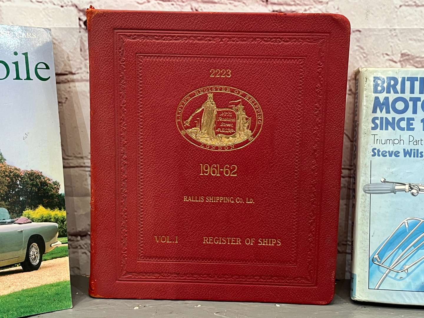 <p>Rallis 1961/62 Volume One Register of Ship & Two Motoring Books (3)</p>