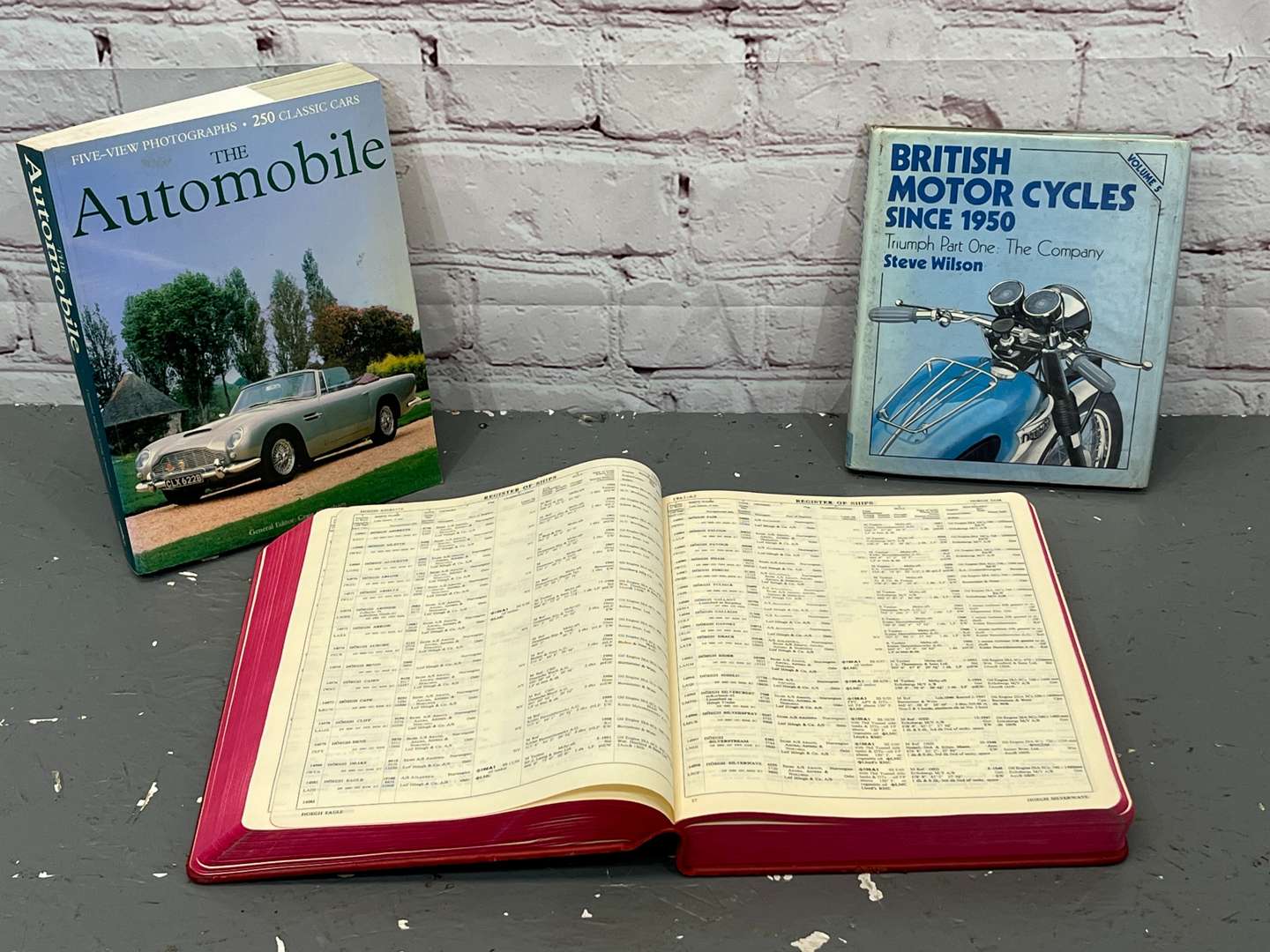 <p>Rallis 1961/62 Volume One Register of Ship & Two Motoring Books (3)</p>