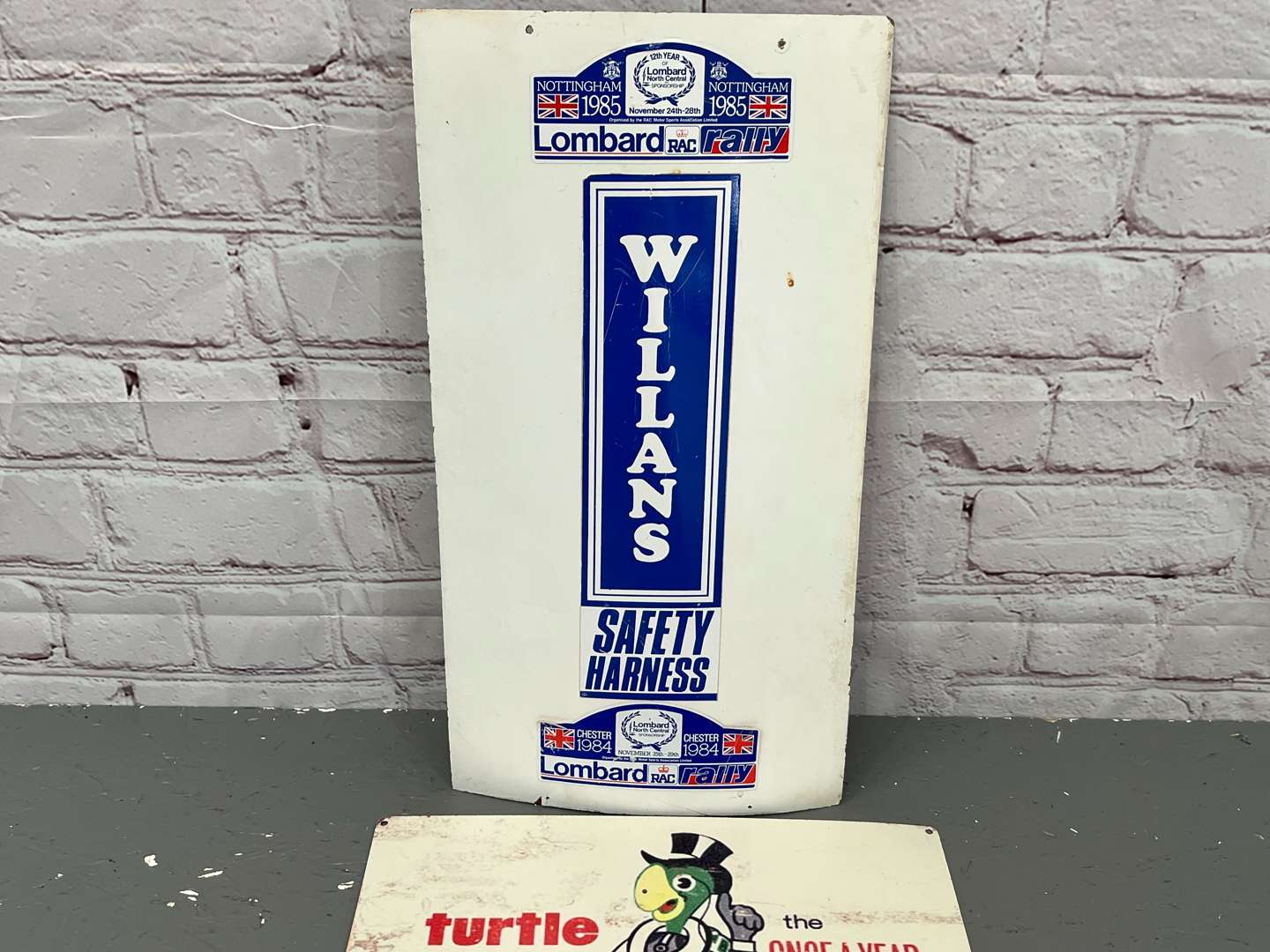 <p>Three Signs, Cadillac Service, Williams Harness Safety & Turtle Wax Sign (3)</p>