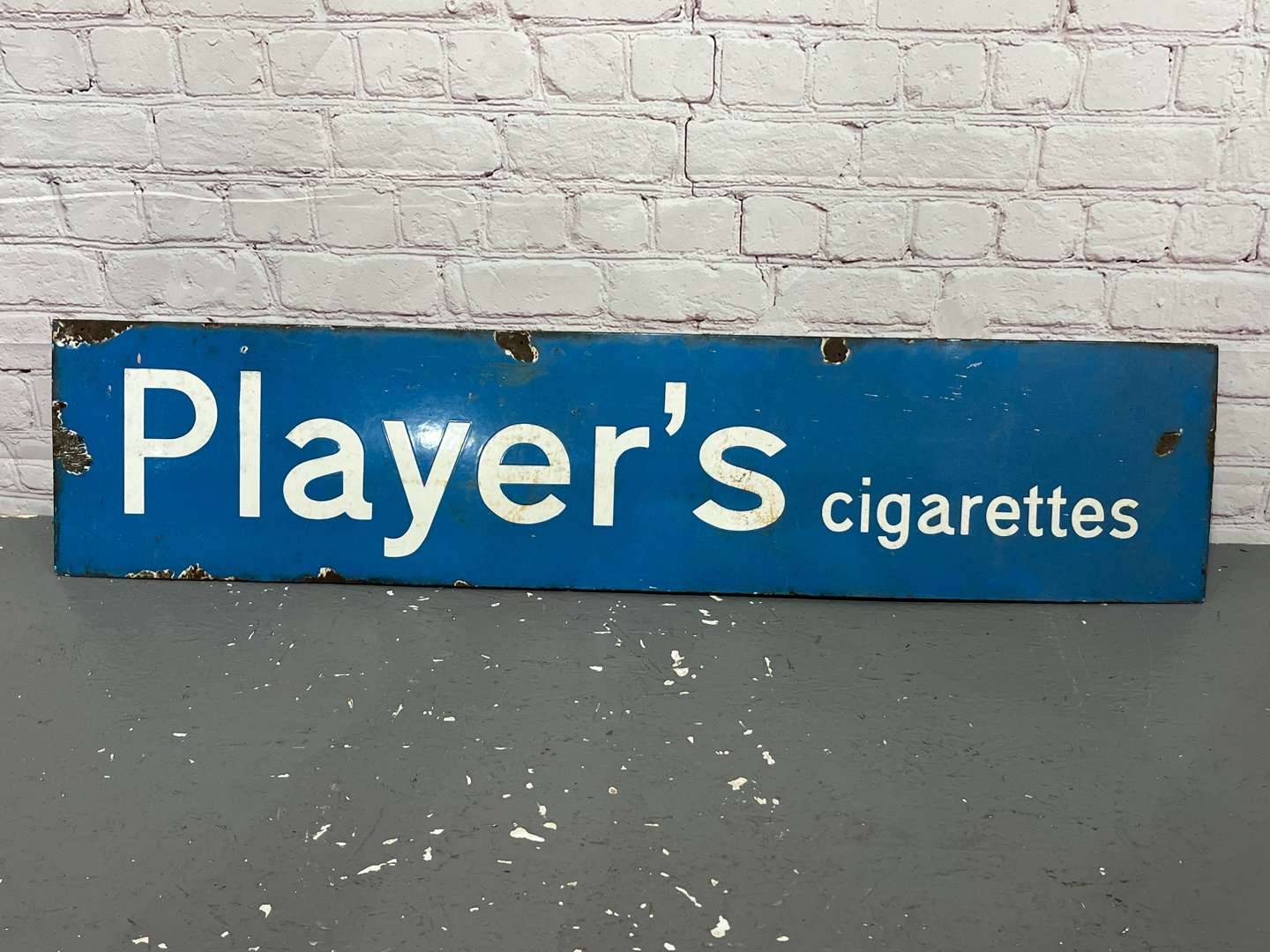 <p>Players Cigarettes Enamel Sign</p>