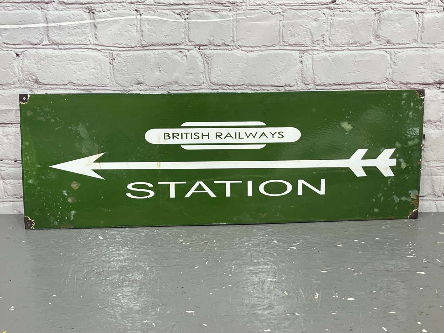 <p>British Railways Station Enamel Sign</p>