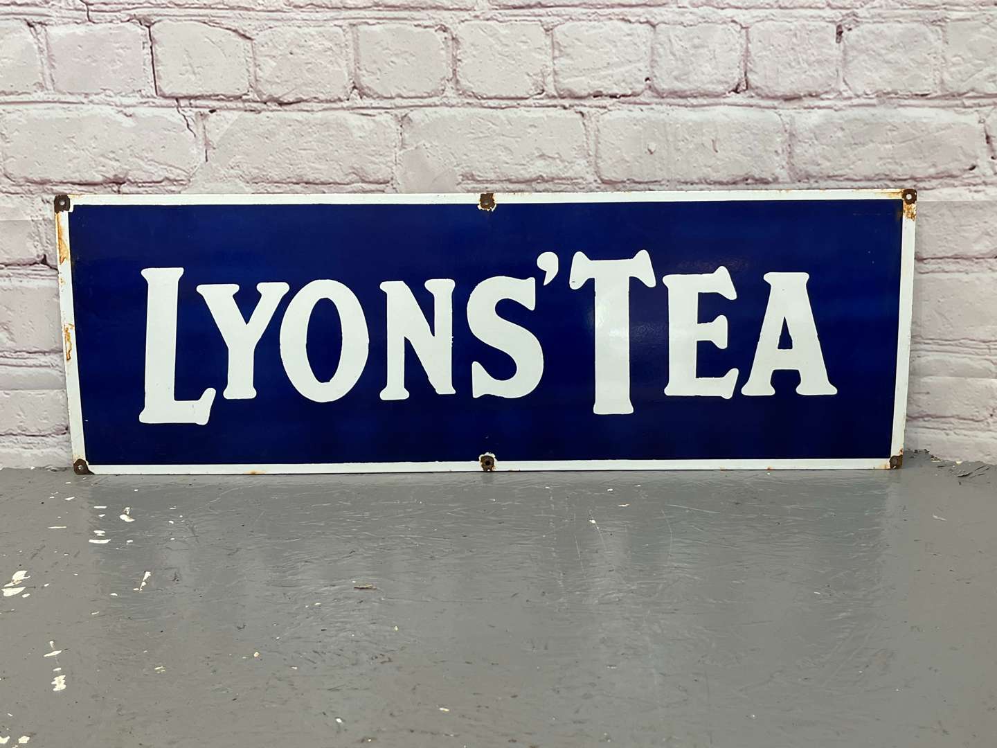 <p>Lyons Tea Enamel Sign</p>