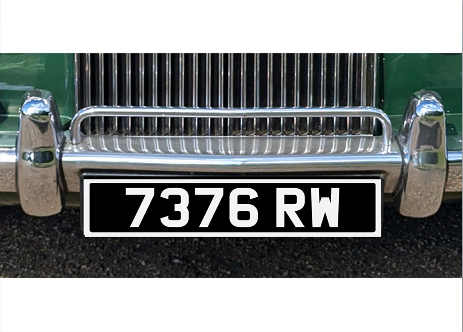 <p>&nbsp; 7376 RW Registration number</p>