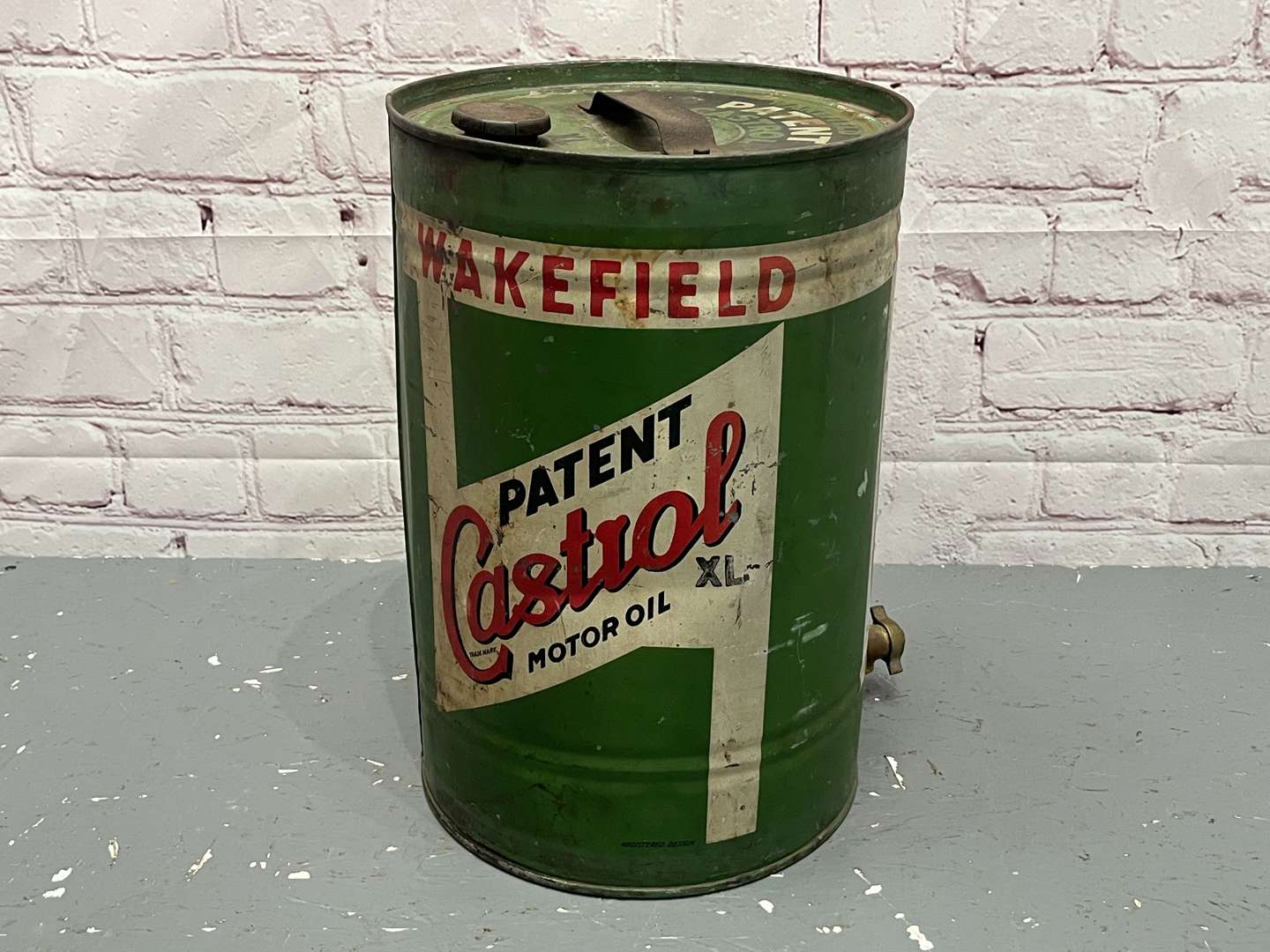 <p>Castrol Oil Dispensing Drum</p>