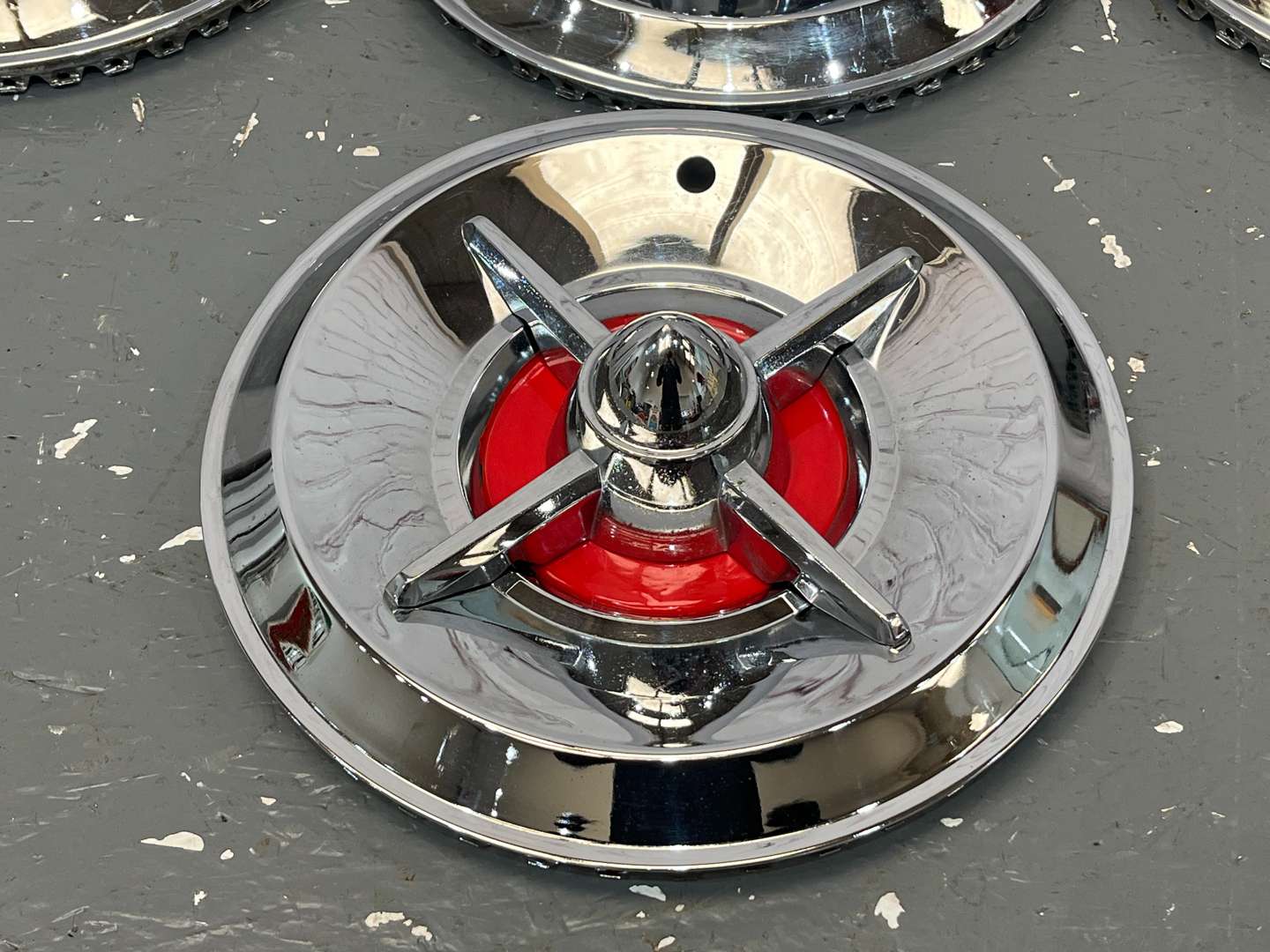 <p>Four American Hub Caps&nbsp;</p>