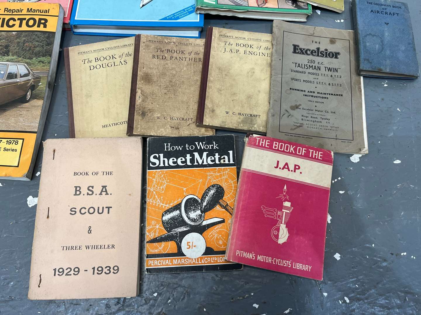 <p>Box Of Motoring Books</p>