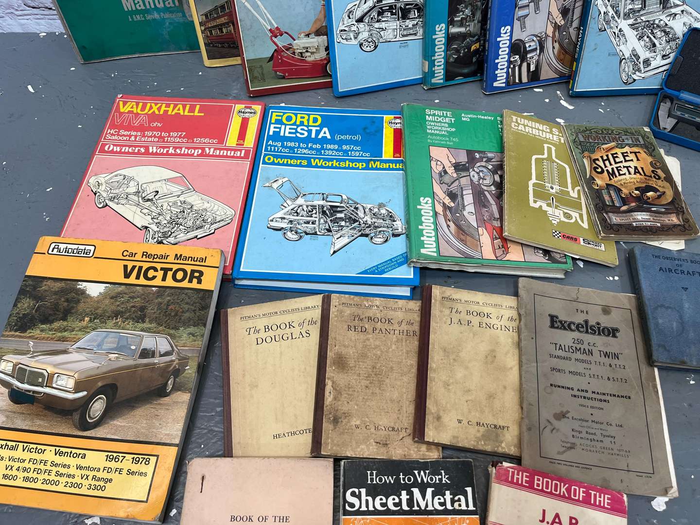 <p>Box Of Motoring Books</p>