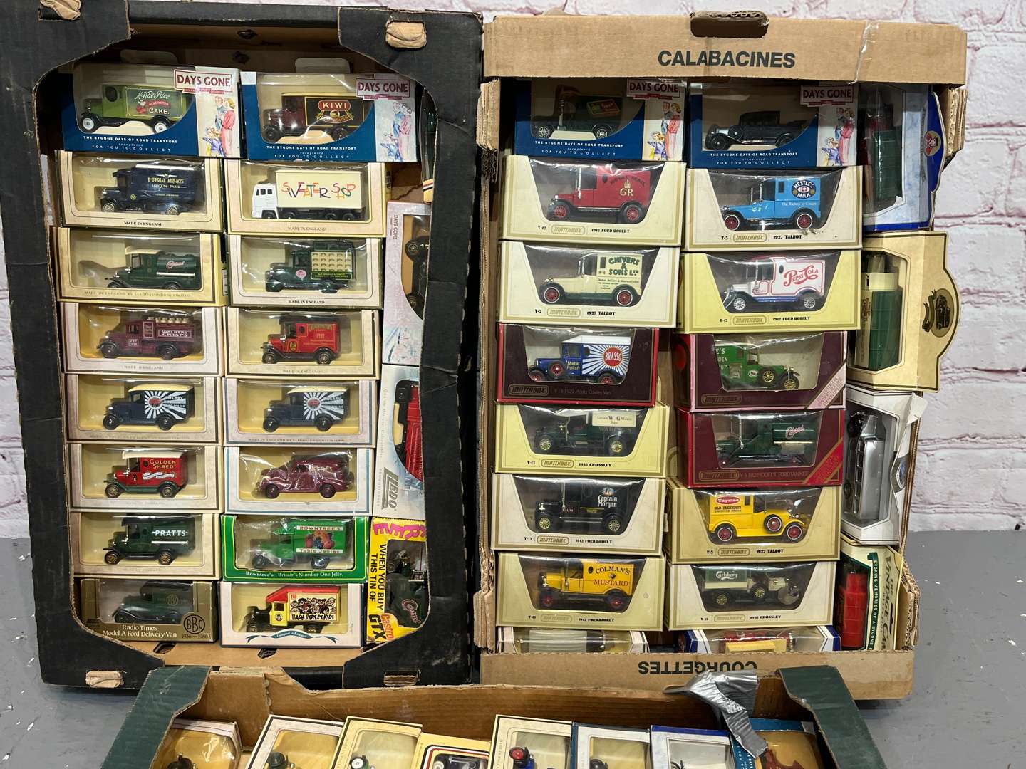 <p>Three Boxes Of Model Cars</p>