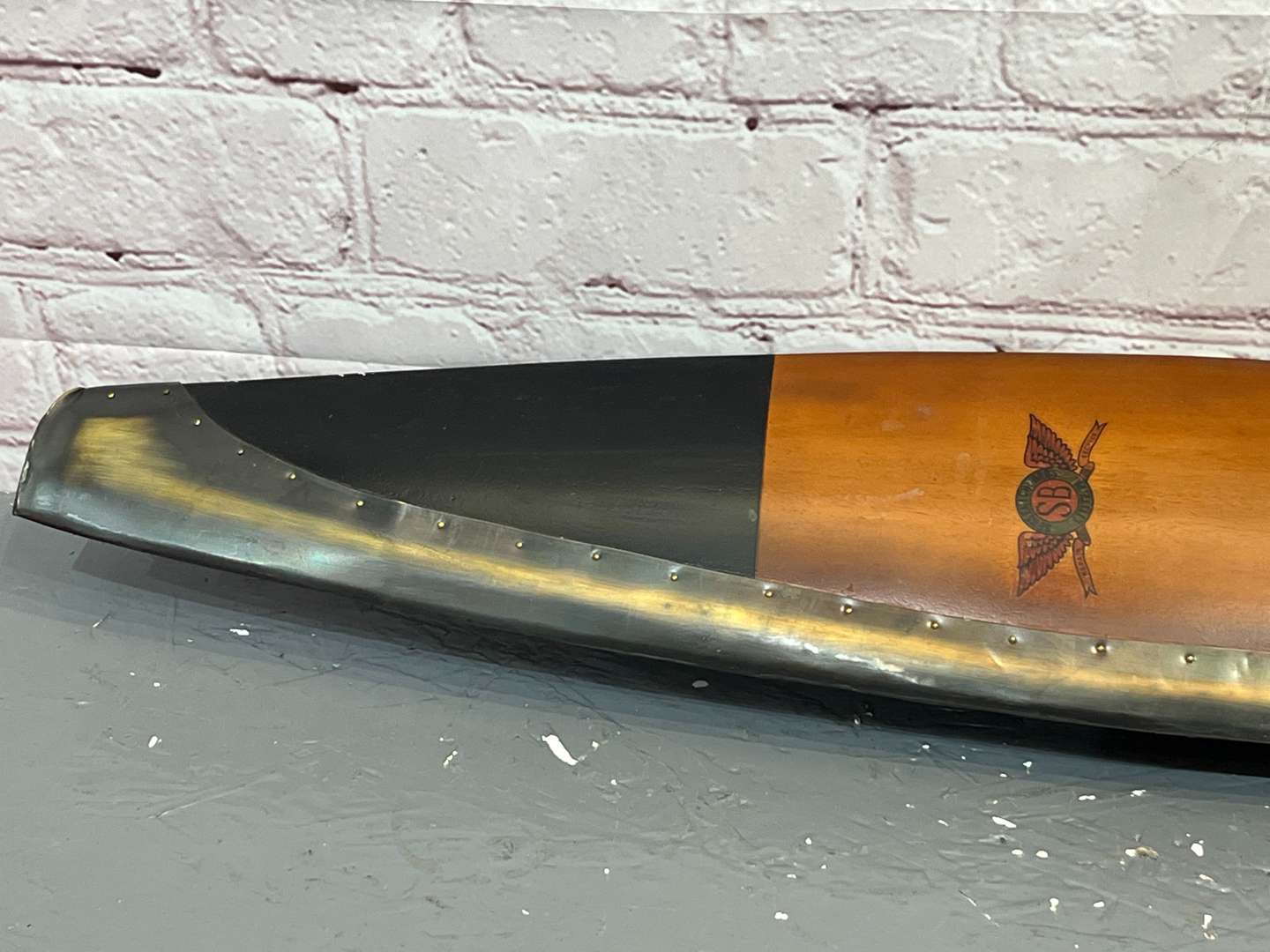 <p>Wooden Reproduction&nbsp;Propeller With Inset Smith Clock&nbsp;</p>