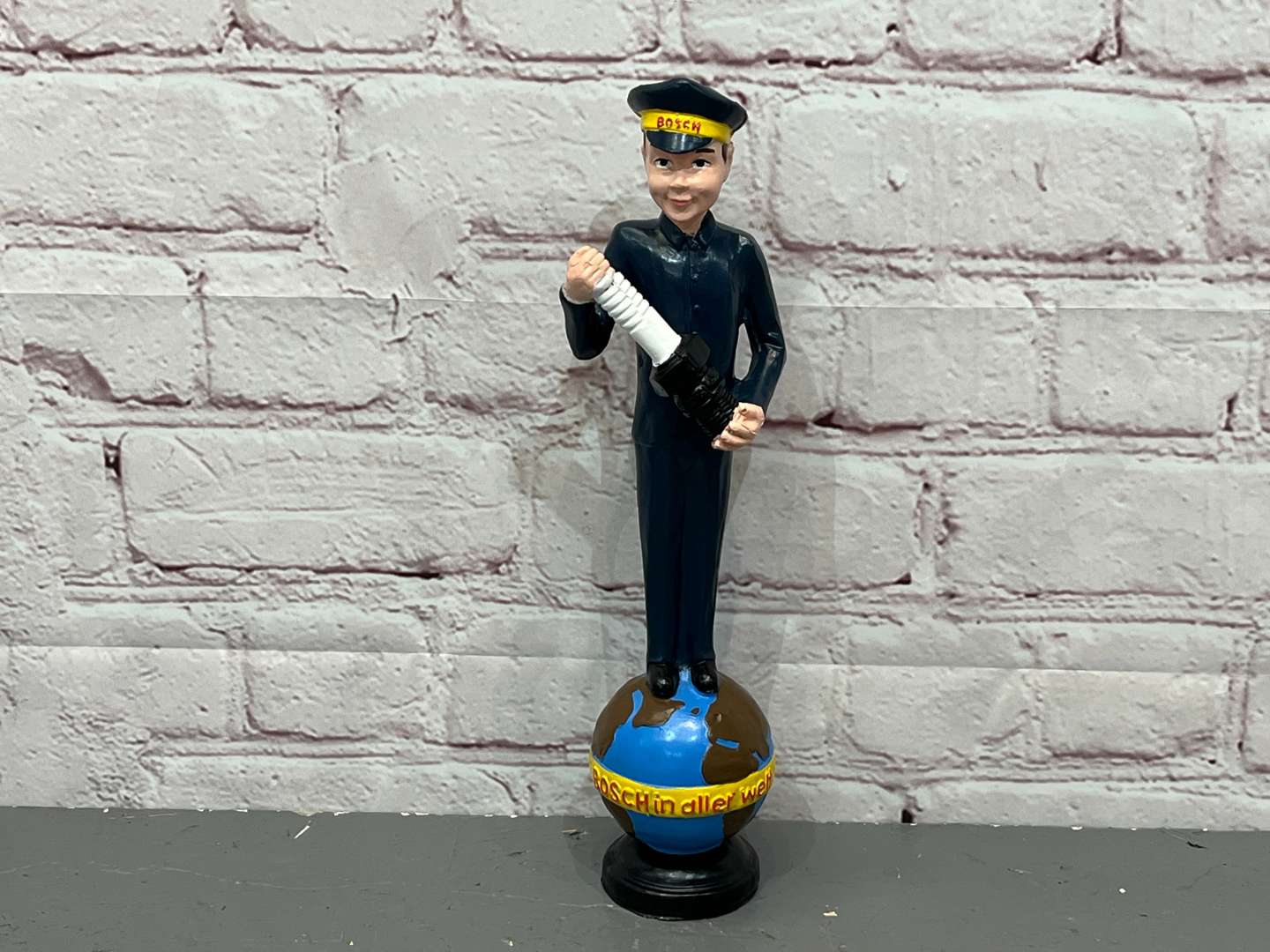 <p>Bosch Spark Plug Advertising Figure</p>