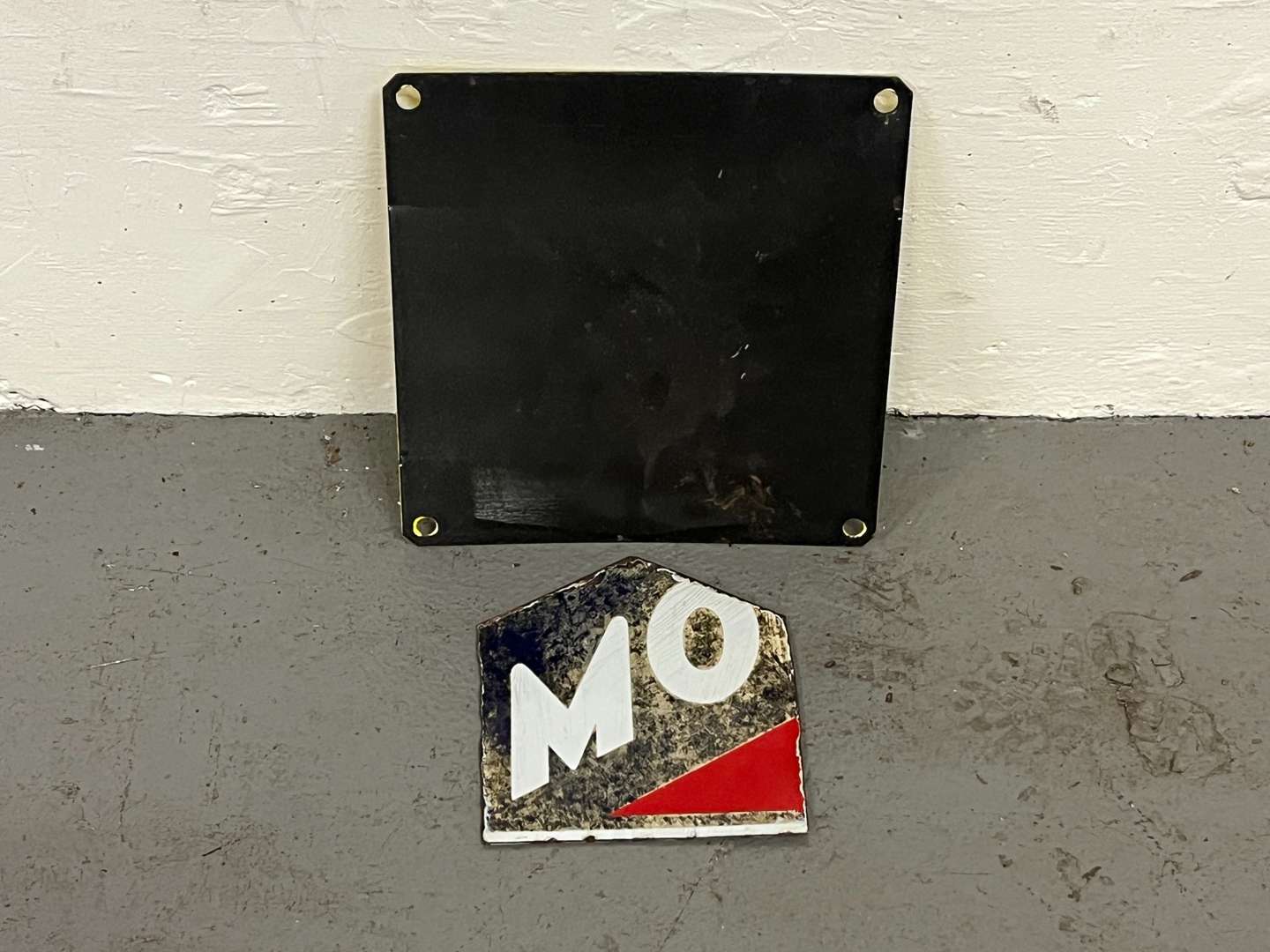 <p>Danger of Death Sign & Part Prices Motor Oils Enamel Sign (2)</p>