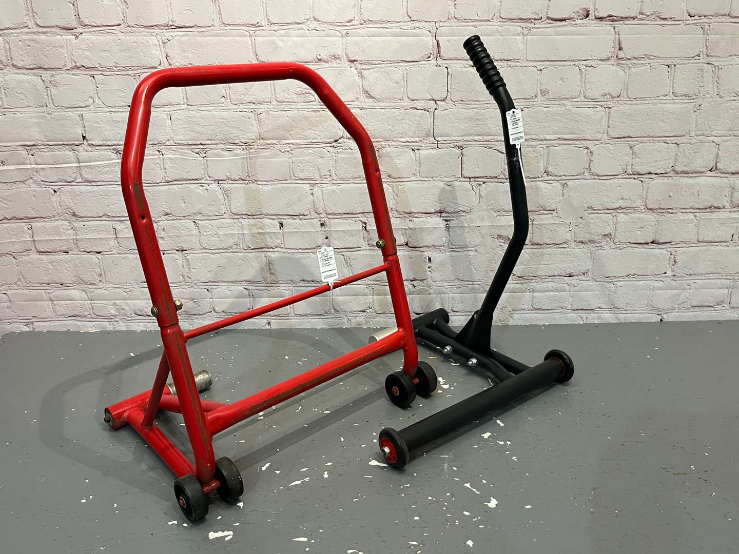 <p>Two Motorbike Paddock Stands</p>