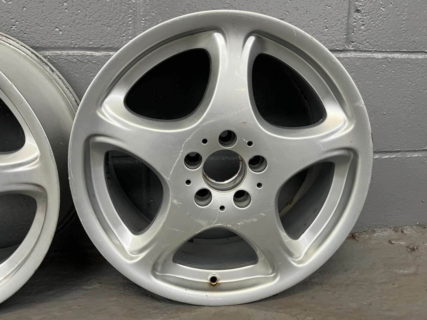 <p>Set of Four Mercedes Alloy Wheels</p>