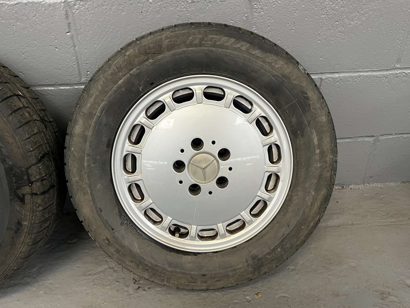 <p>A Set of Four Mercedes Benz Alloy Wheels</p>