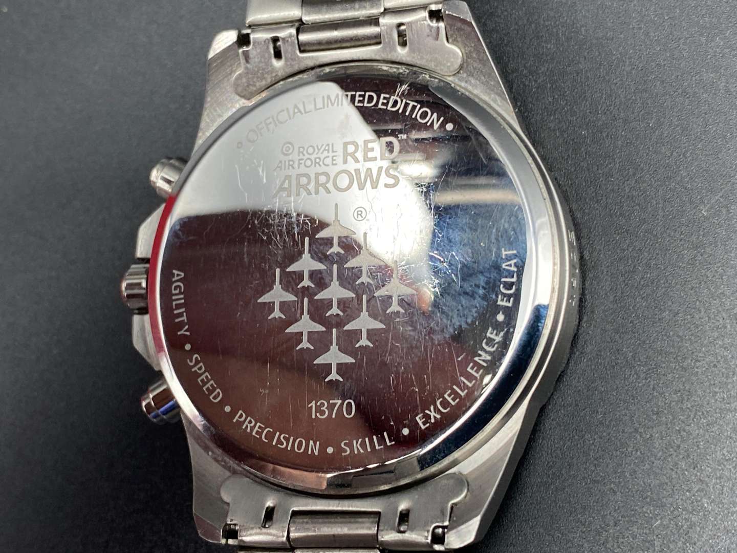 <p>BRADFORD EXCHANGE, RED ARROWS, WRISTWATCH</p>