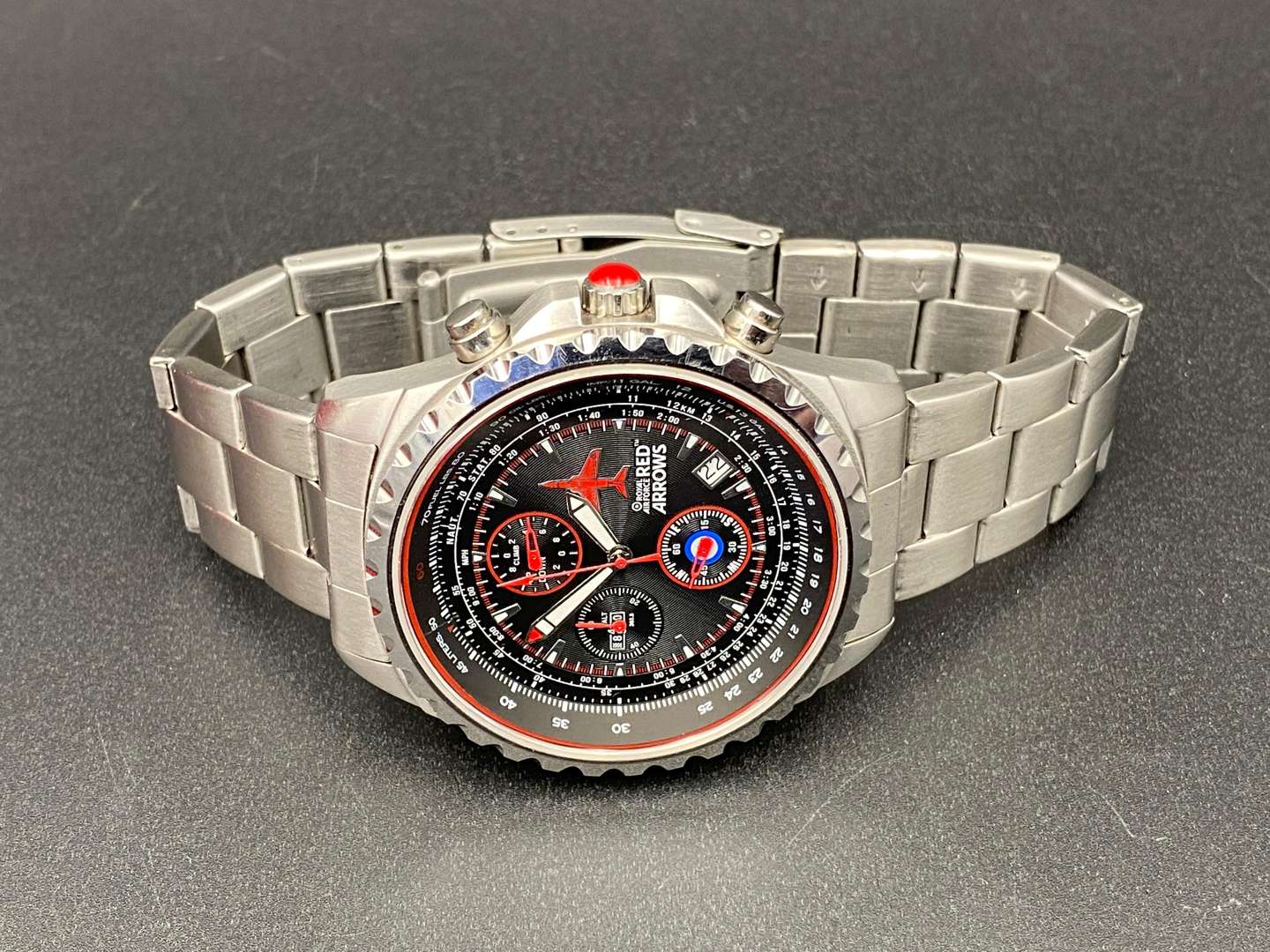<p>BRADFORD EXCHANGE, RED ARROWS, WRISTWATCH</p>