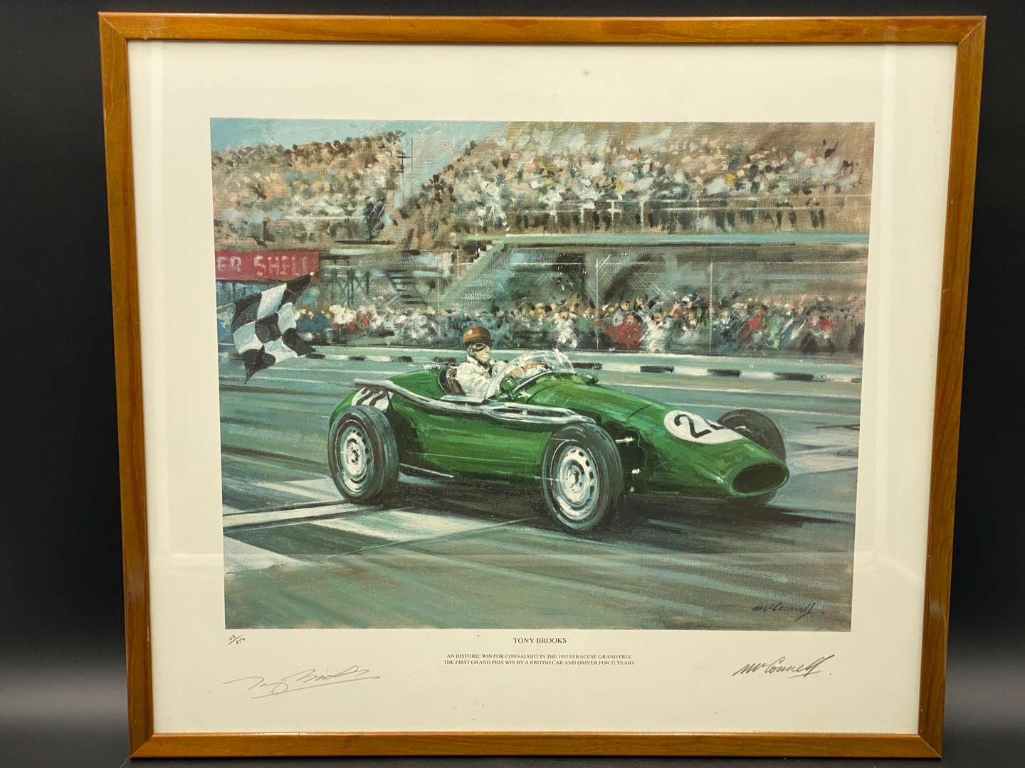 <p>TONY BROOKS SIGNED PRINT</p>