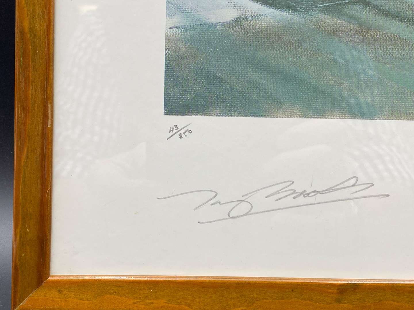 <p>TONY BROOKS SIGNED PRINT</p>