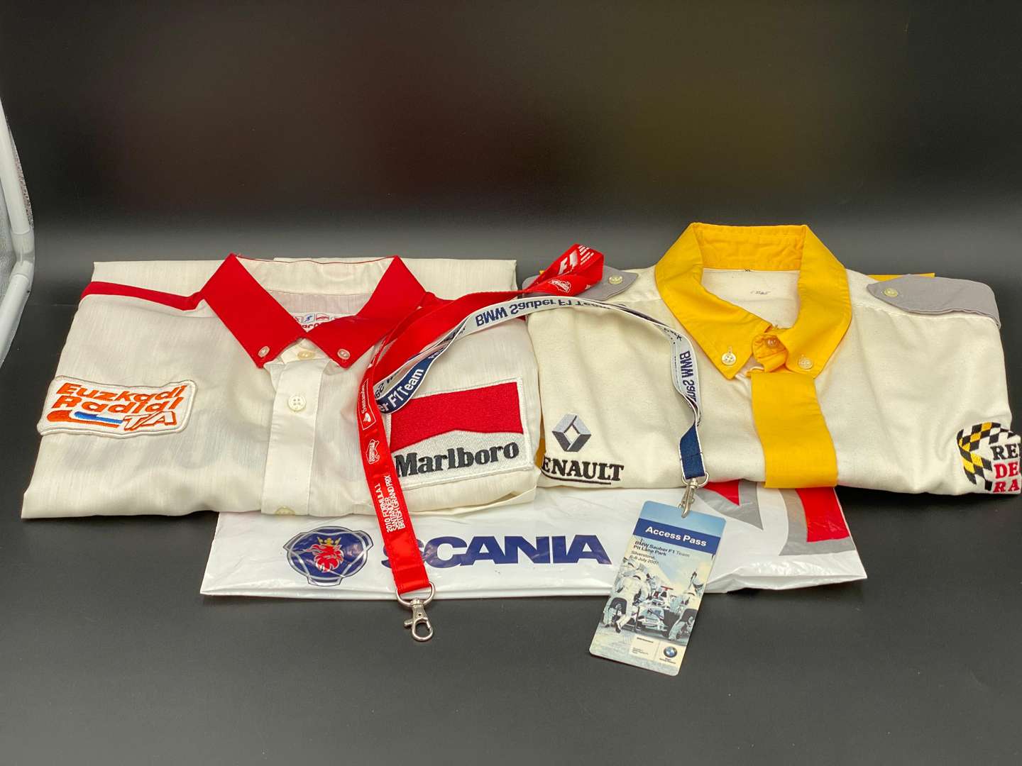<p>TWO DEALER RACING SHIRTS</p>