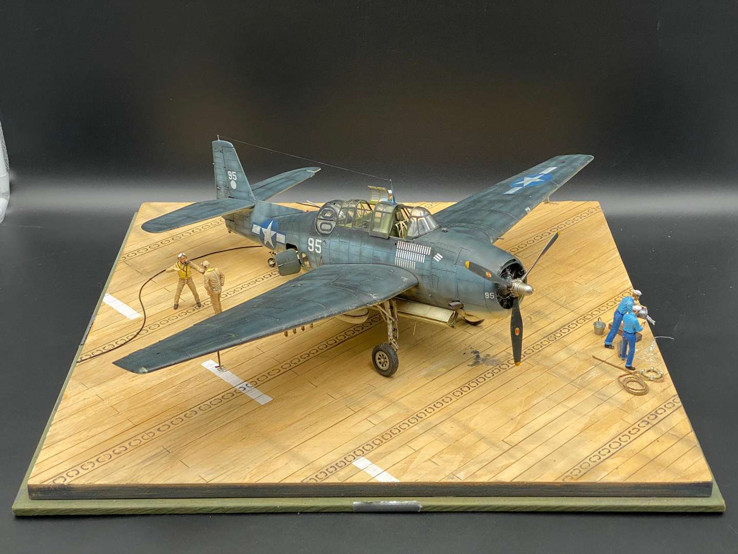 <p>DIORAMA FEATURING USAF TRUMPETER TBF-IC AVENGER 1:48</p>