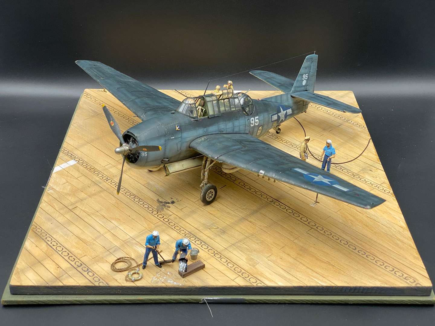 <p>DIORAMA FEATURING USAF TRUMPETER TBF-IC AVENGER 1:48</p>