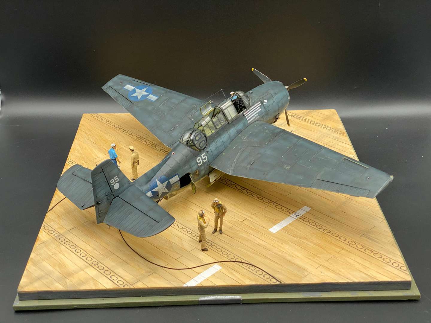 <p>DIORAMA FEATURING USAF TRUMPETER TBF-IC AVENGER 1:48</p>