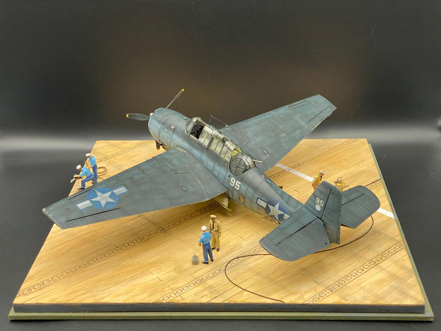 <p>DIORAMA FEATURING USAF TRUMPETER TBF-IC AVENGER 1:48</p>